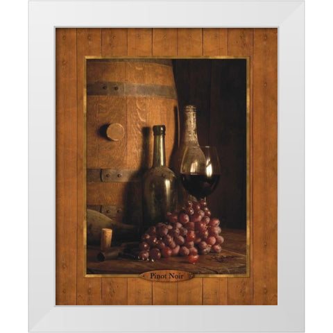 Vineyard Tour I White Modern Wood Framed Art Print by Dancause, Alain