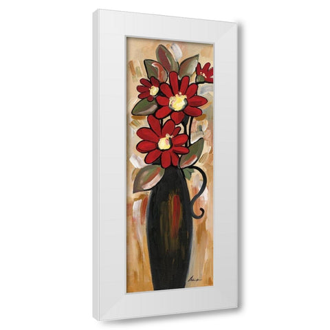Summer Daisies II White Modern Wood Framed Art Print by Alldredge, Joy