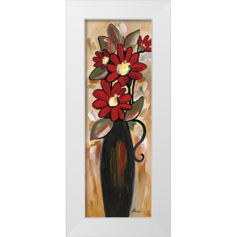 Summer Daisies II White Modern Wood Framed Art Print by Alldredge, Joy