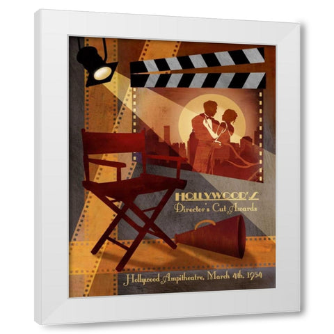 Directors Cut Awards White Modern Wood Framed Art Print by Knutsen, Conrad