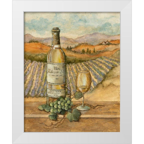 Sauterne White Modern Wood Framed Art Print by Olson, Charlene