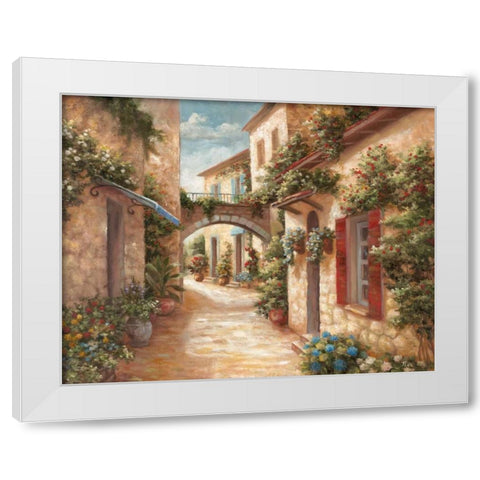 Italiano Villagio II White Modern Wood Framed Art Print by Nan