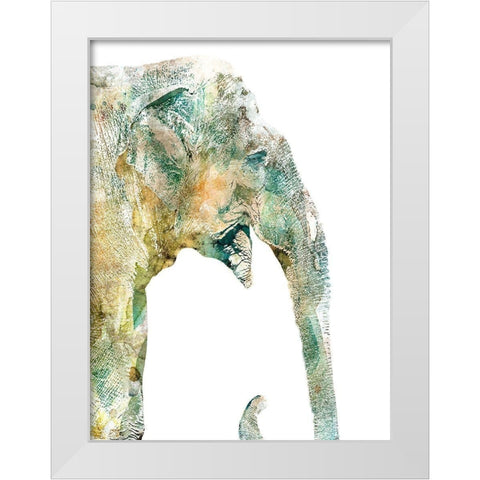 African Colors White Modern Wood Framed Art Print by Robinson, Carol