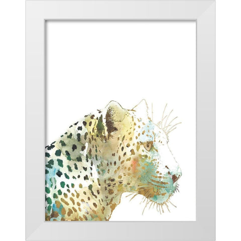 African Colors White Modern Wood Framed Art Print by Robinson, Carol