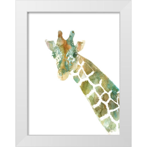 African Colors White Modern Wood Framed Art Print by Robinson, Carol