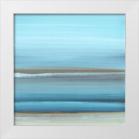 By the Sea I White Modern Wood Framed Art Print by Butler, John