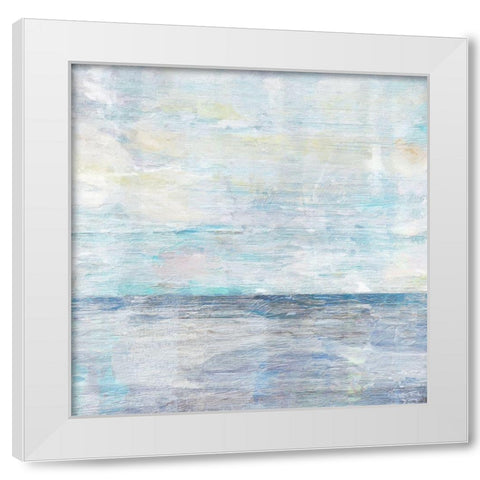 Coastal Tile White Modern Wood Framed Art Print by Burghardt, James