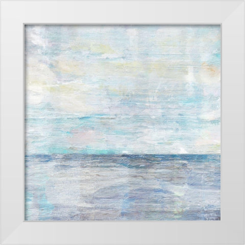 Coastal Tile White Modern Wood Framed Art Print by Burghardt, James