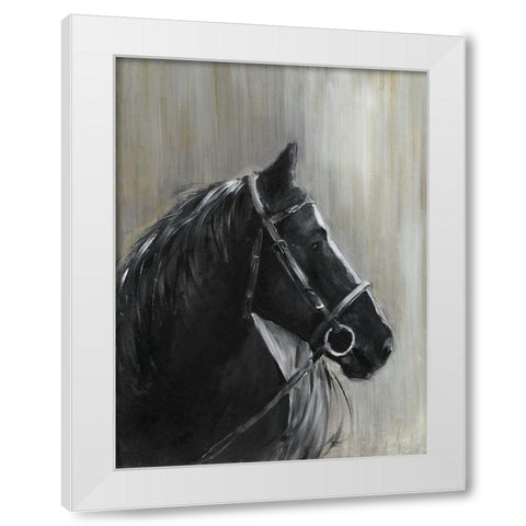 Midnight Thunder White Modern Wood Framed Art Print by Swatland, Sally