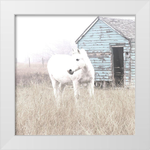 High Key Horse I White Modern Wood Framed Art Print by Robinson, Carol