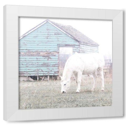 High Key Horse White Modern Wood Framed Art Print by Robinson, Carol