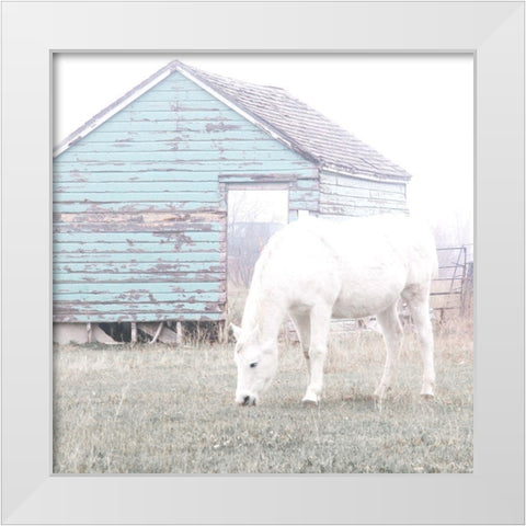 High Key Horse White Modern Wood Framed Art Print by Robinson, Carol