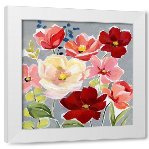 Modern Garden I White Modern Wood Framed Art Print by Nan