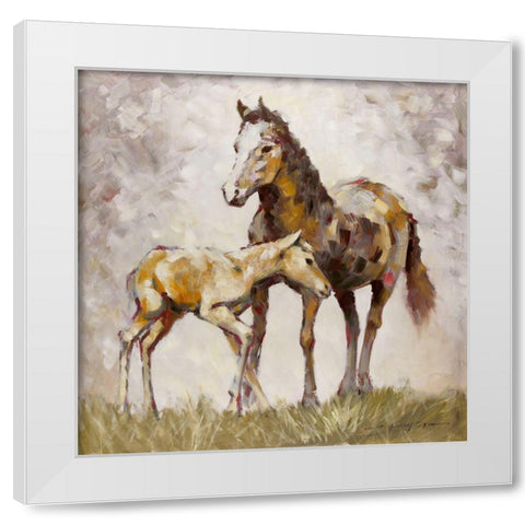 Learning the Ropes White Modern Wood Framed Art Print by Orme, E. Anthony