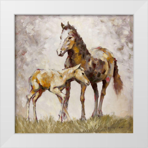 Learning the Ropes White Modern Wood Framed Art Print by Orme, E. Anthony