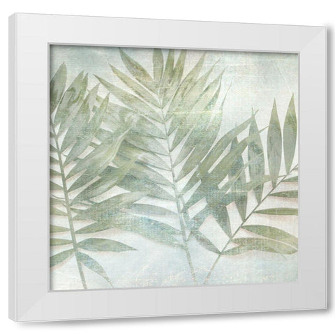 Soft Leaves I White Modern Wood Framed Art Print by Weisz, Irene