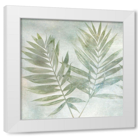 Soft Leaves II White Modern Wood Framed Art Print by Weisz, Irene