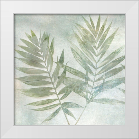 Soft Leaves II White Modern Wood Framed Art Print by Weisz, Irene
