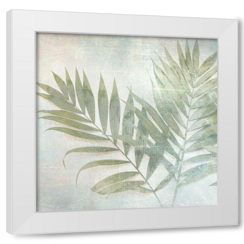 Soft Leaves III White Modern Wood Framed Art Print by Weisz, Irene