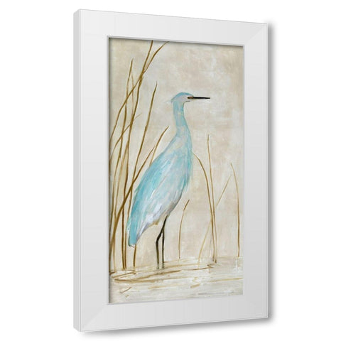 Soft Egret I White Modern Wood Framed Art Print by Swatland, Sally