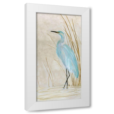 Soft Egret II White Modern Wood Framed Art Print by Swatland, Sally