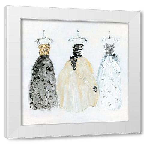 Bling Night Out I White Modern Wood Framed Art Print by Swatland, Sally