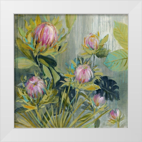 Protea Catching White Modern Wood Framed Art Print by Robinson, Carol