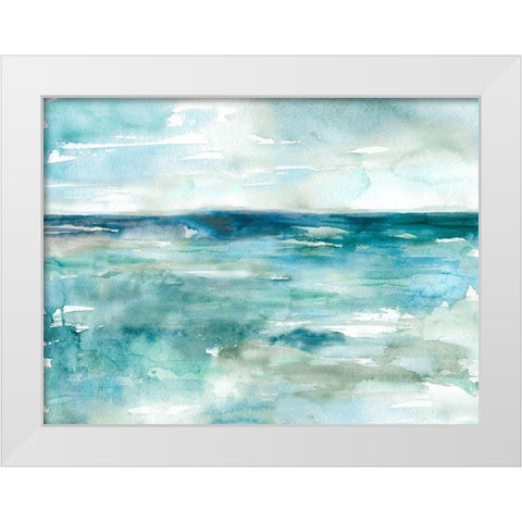 Wash Over Me White Modern Wood Framed Art Print by Robinson, Carol