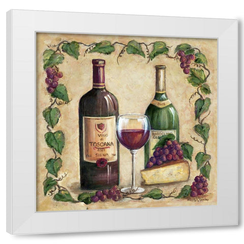 Vino Di Toscana White Modern Wood Framed Art Print by Dunlap, Marilyn