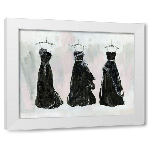 Black and Bling I White Modern Wood Framed Art Print by Swatland, Sally