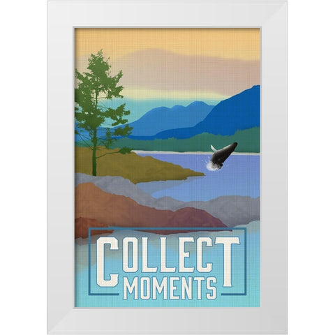 Collect Moments White Modern Wood Framed Art Print by Robinson, Carol