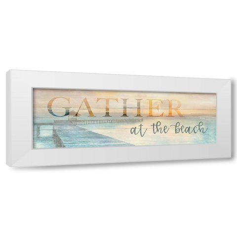 Gather at White Modern Wood Framed Art Print by Calascibetta, Mike