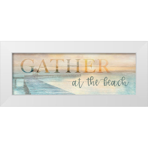 Gather at White Modern Wood Framed Art Print by Calascibetta, Mike