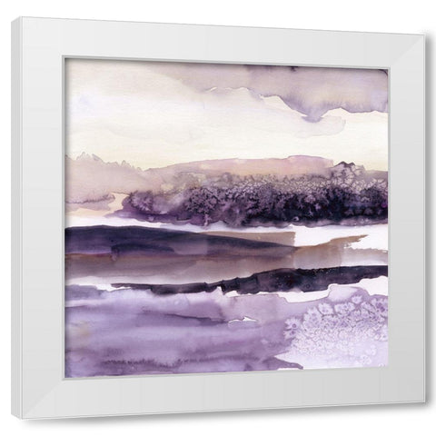 Plum Grove I White Modern Wood Framed Art Print by Nan