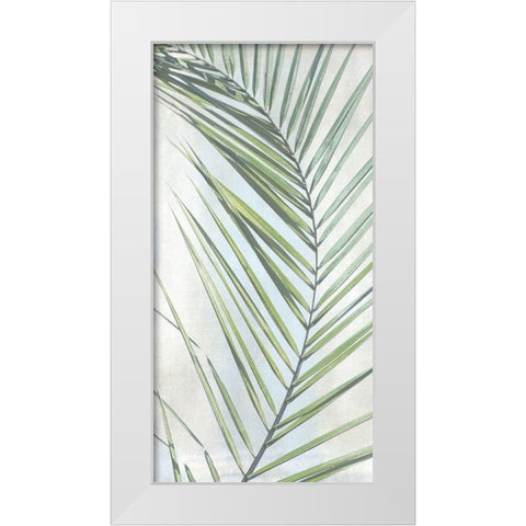 Palm Escape II White Modern Wood Framed Art Print by Weisz, Irene