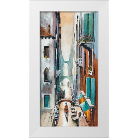 Canal View I White Modern Wood Framed Art Print by Orme, E. Anthony