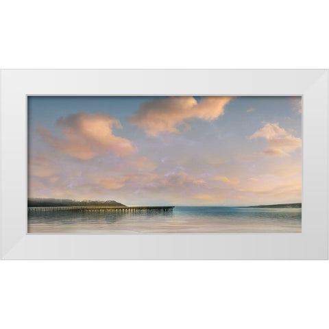 A Long Walk White Modern Wood Framed Art Print by Calascibetta, Mike