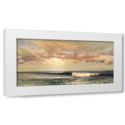 Serenity White Modern Wood Framed Art Print by Calascibetta, Mike