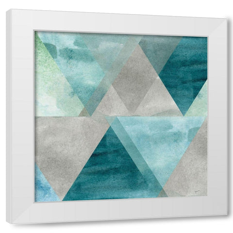 Tri Montage White Modern Wood Framed Art Print by Craven, Katrina