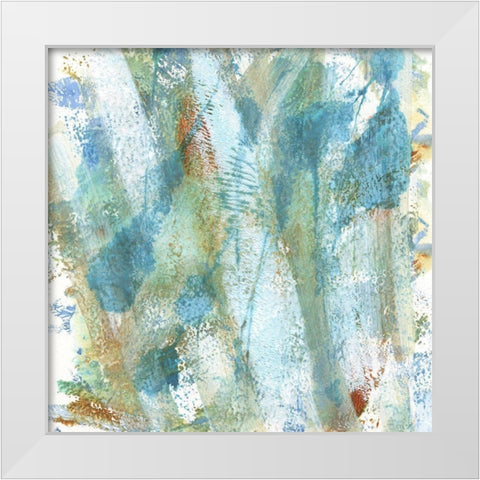 Spring Thaw White Modern Wood Framed Art Print by Jill, Susan