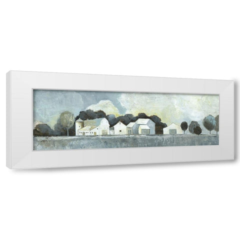 I Call It Home I White Modern Wood Framed Art Print by Tava Studios