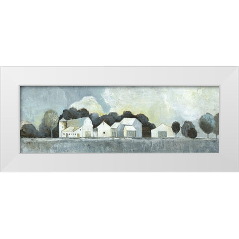 I Call It Home I White Modern Wood Framed Art Print by Tava Studios