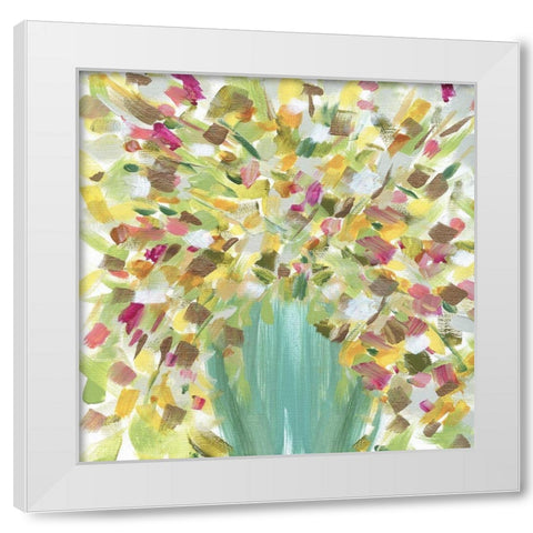 Tropical Whimsy White Modern Wood Framed Art Print by Jill, Susan