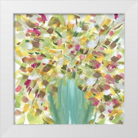 Tropical Whimsy White Modern Wood Framed Art Print by Jill, Susan