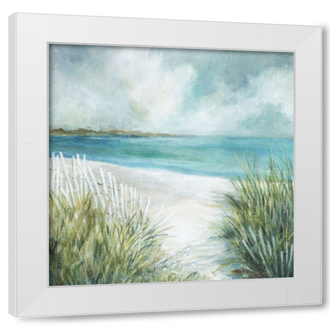 Coastal Fences White Modern Wood Framed Art Print by Robinson, Carol