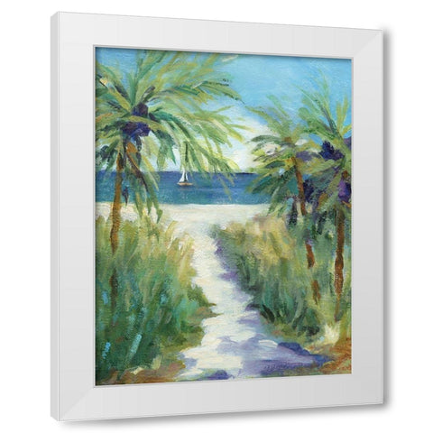 Pacific Jewel White Modern Wood Framed Art Print by Robinson, Carol