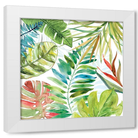 Tropical Sketchbook II White Modern Wood Framed Art Print by Robinson, Carol