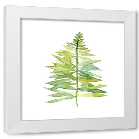 Tropical Botanical II White Modern Wood Framed Art Print by Robinson, Carol