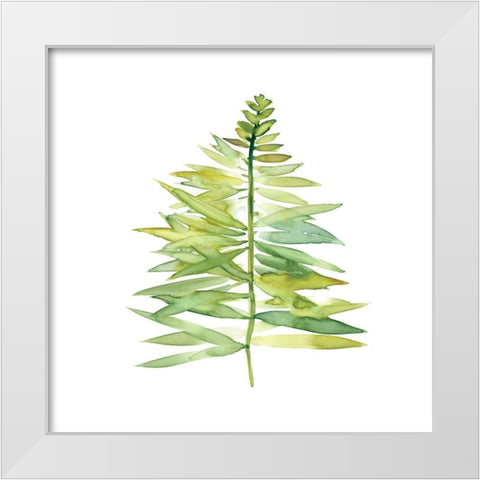 Tropical Botanical II White Modern Wood Framed Art Print by Robinson, Carol