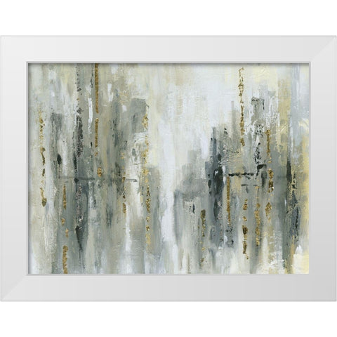 City Shine White Modern Wood Framed Art Print by Robinson, Carol
